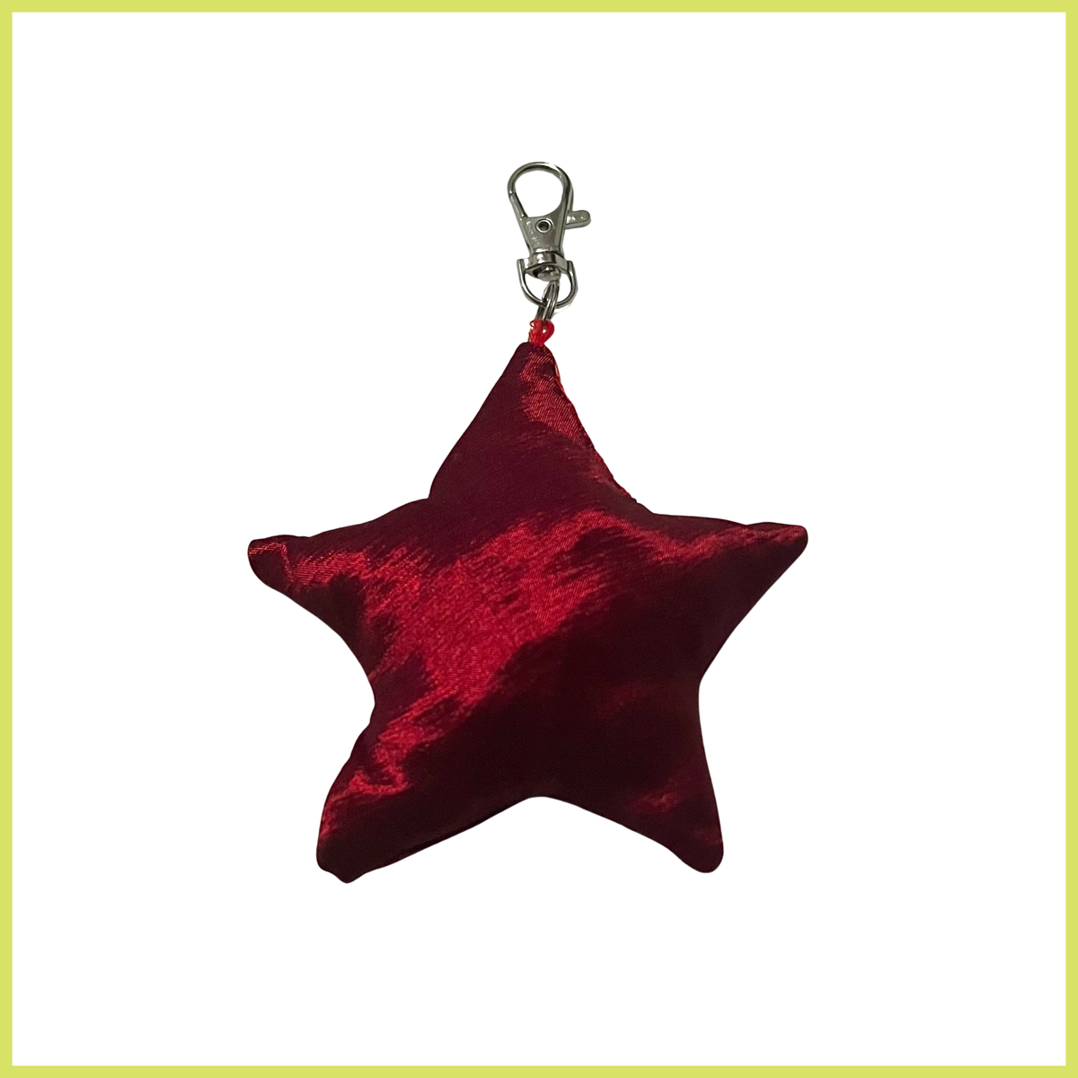 Iridescent Red Bag Charm