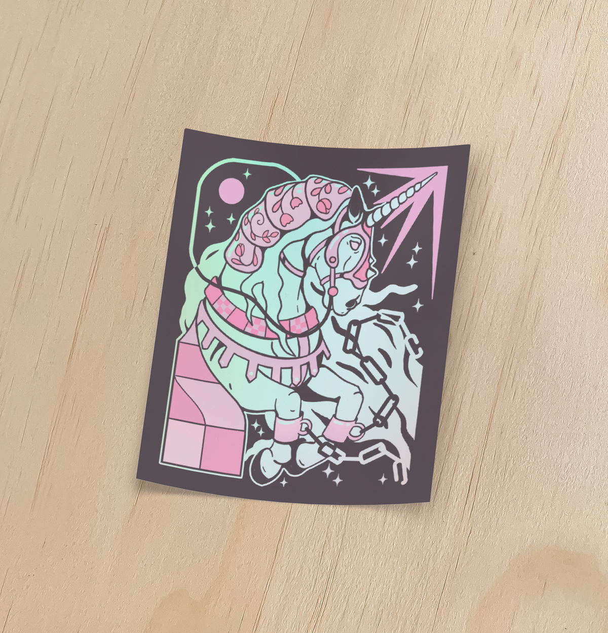 Break the Chains Holographic Sticker | Odd Hare Goods