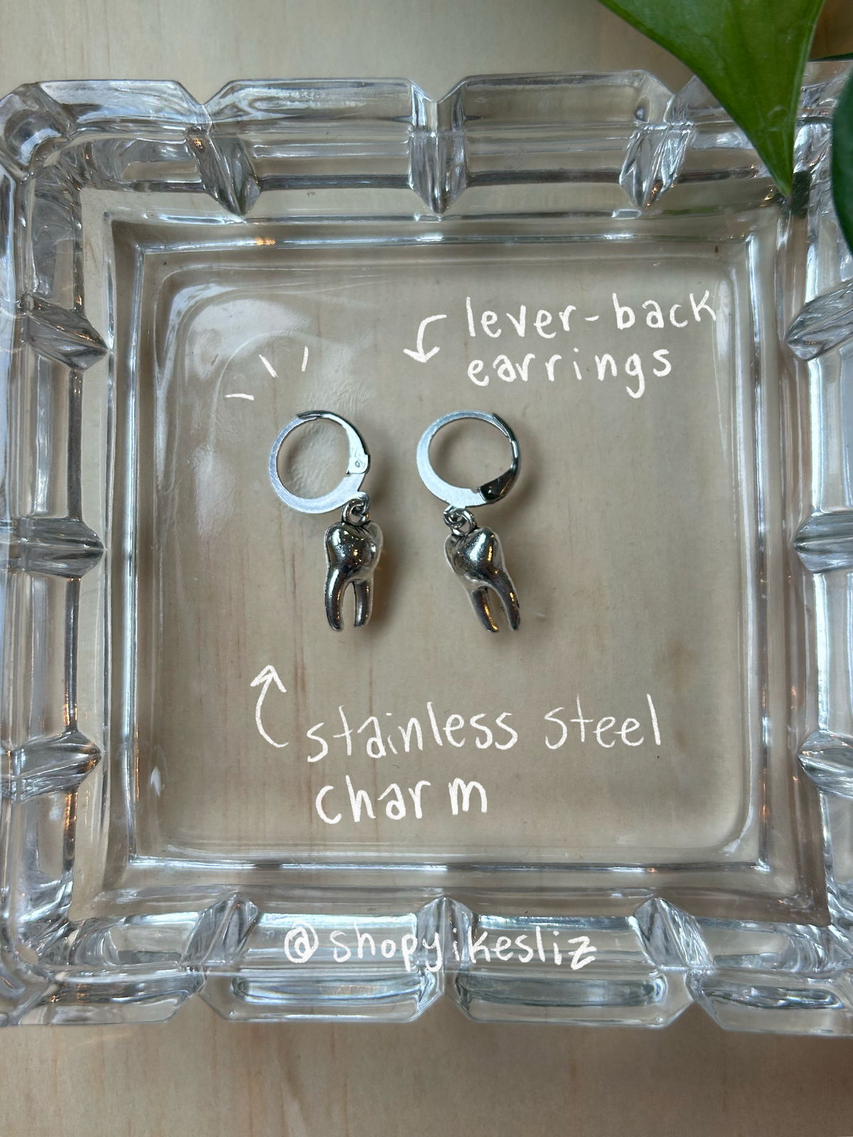 Silver Teeth Earrings | Yikesliz