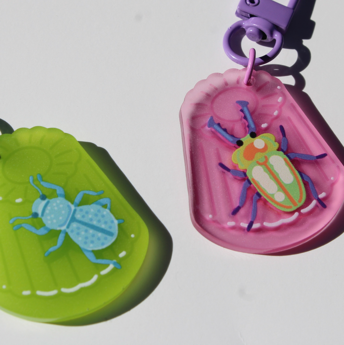 Beetle Jelly Keychain Charms | Microbiome Arts