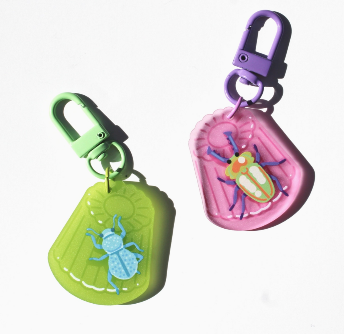 Beetle Jelly Keychain Charms | Microbiome Arts