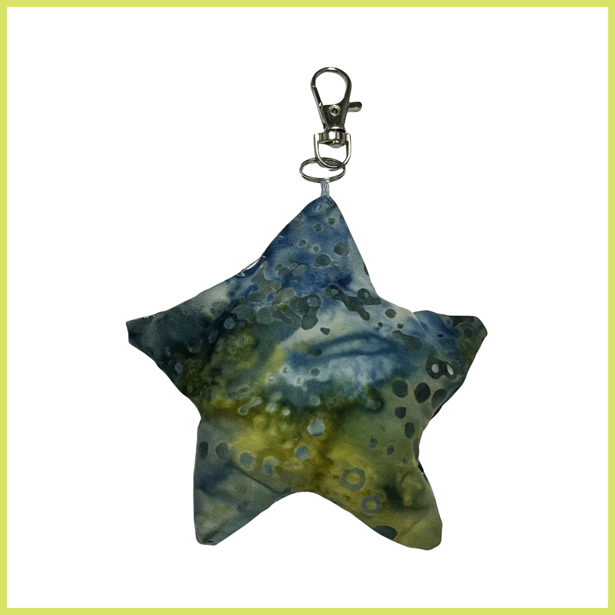 Dark Blue-Green Batik Charm