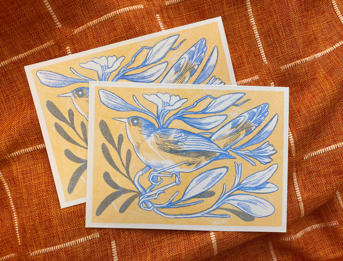 Cornflower Bird Print | ALTARGOKART